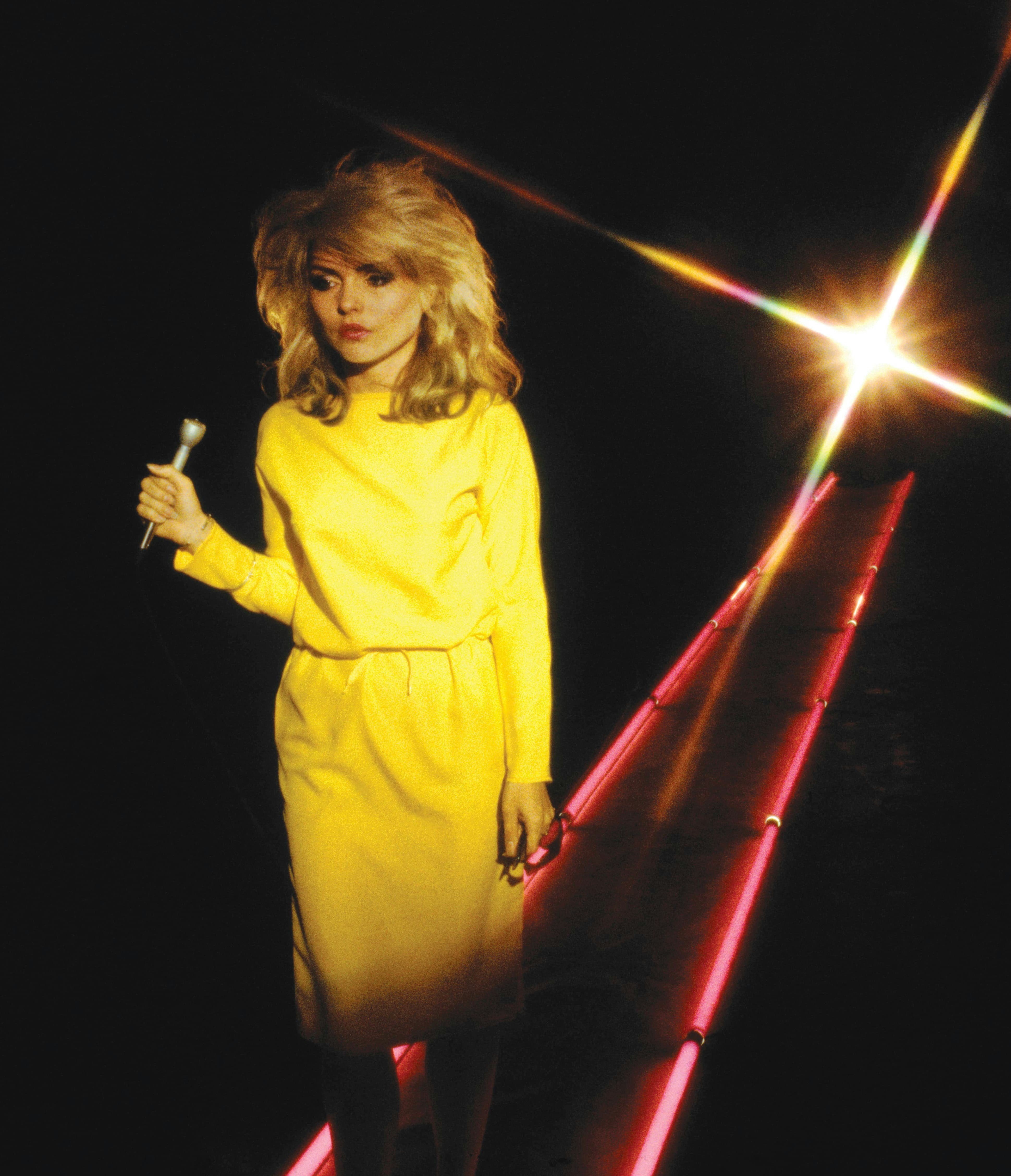Debbie Harry on the set of Blondie's video for "Picture This," 1978. Photo by Chris Stein from the book <i>Negative</i>, courtesy of Rizzoli.
